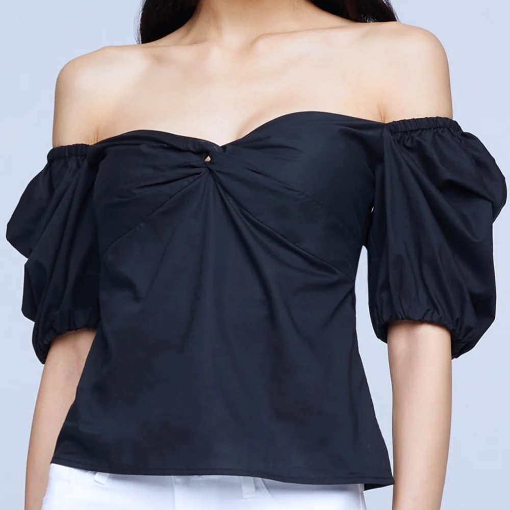 L’AGENCE Gemini Top black. Size Large. New with tags!